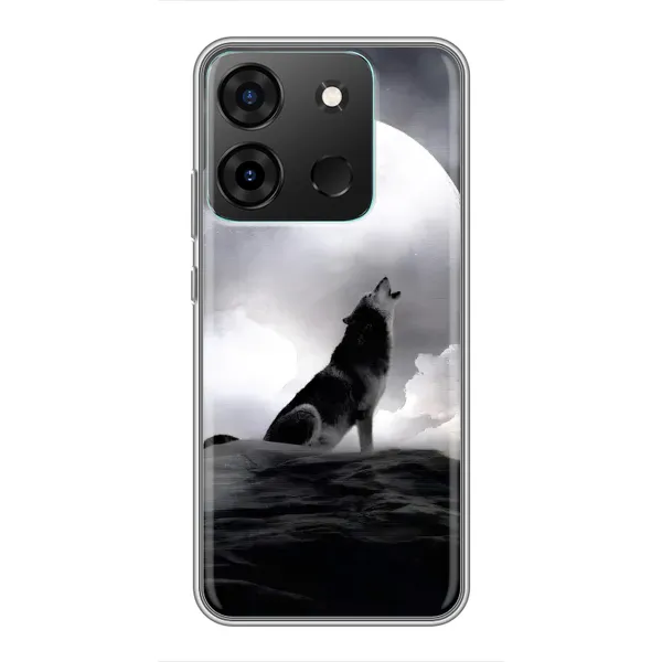 Чехол с рисунком «Волк и луна» для Infinix Smart 7 Чехол с рисунком «Волк и луна» для Infinix Smart 7