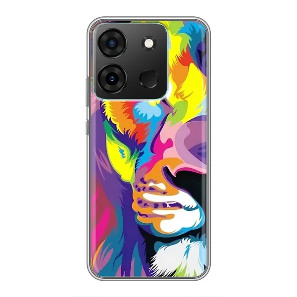 Чехол с рисунком «Яркий Лев» для Infinix Smart 7 Чехол с рисунком «Яркий Лев» для Infinix Smart 7