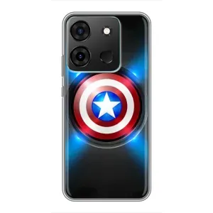 Чохол с Щітом Капітана Америки на Infinix Smart 7 (Яскраий Щит Капітана)