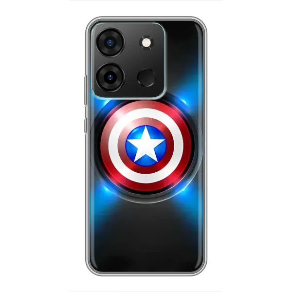 Чехол с рисунком «Яркий Щит Капитана» для Infinix Smart 7 Чехол с рисунком «Яркий Щит Капитана» для Infinix Smart 7