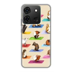 Чехол с Прикольным принтом на Infinix Smart 7 (Ёга свинок)
