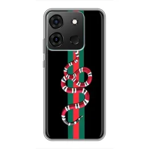 Чехлы Бренд GUCCI для Infinix Smart 7 (Змей Гуччи)
