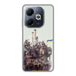 Чехлы на военную тематику для Infinix Smart 8 Plus (Азовсталь)