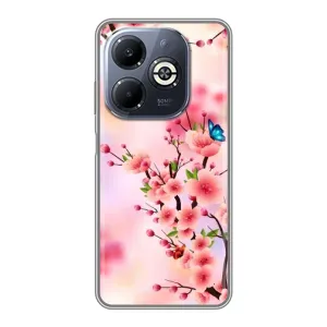 Чохол з картинкою Сакури на Infinix Smart 8 Plus (Метелики на сакурі)