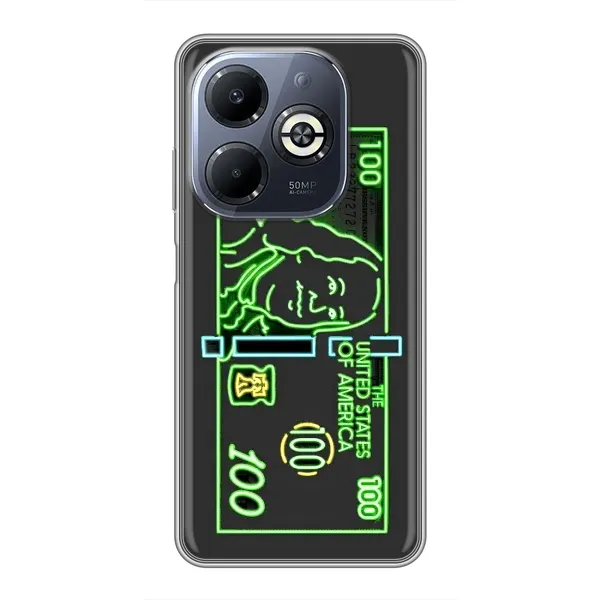 Чехол с рисунком «Баксы» для Infinix Smart 8 Plus