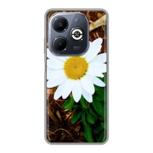 Чохол з ромашками на Infinix Smart 8 Plus (Біла ромашка)