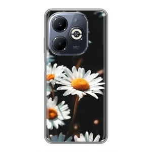 Чохол з ромашками на Infinix Smart 8 Plus (Білі ромашки)
