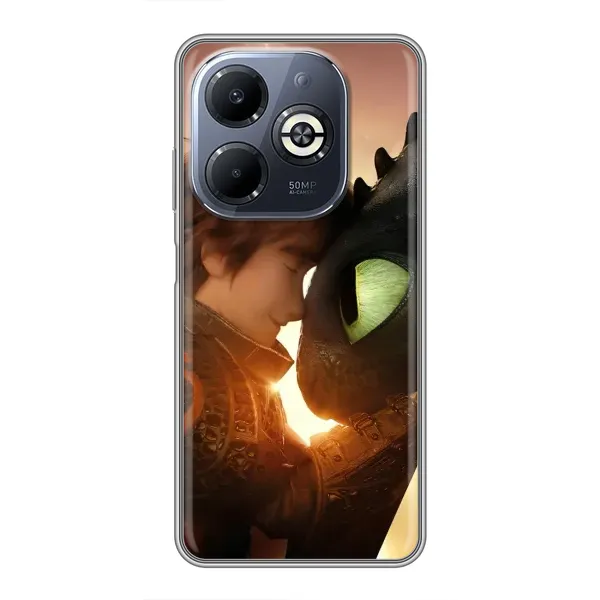 Чехол с рисунком «Беззубик и Иккинг» для Infinix Smart 8 Plus Чехол с рисунком «Беззубик и Иккинг» для Infinix Smart 8 Plus