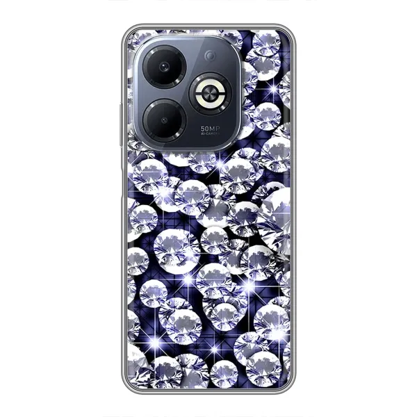 Чехол с рисунком «Бриллианты» для Infinix Smart 8 Plus