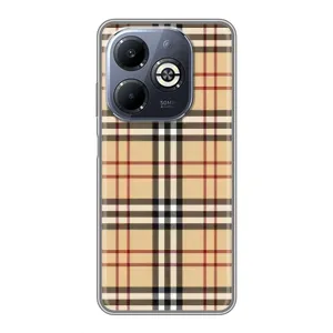 Чехол с рисунком «Burberry стиль» для Infinix Smart 8 Plus