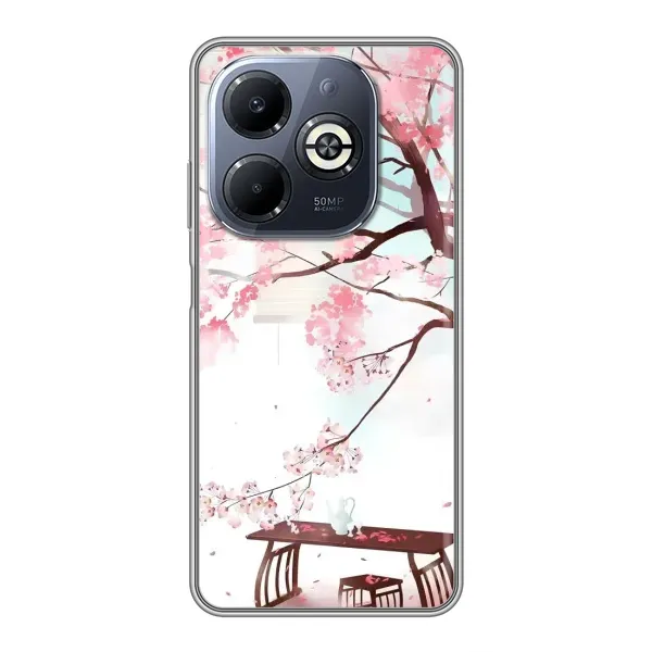 Чехол с рисунком «Чайная церемония» для Infinix Smart 8 Plus Чехол с рисунком «Чайная церемония» для Infinix Smart 8 Plus