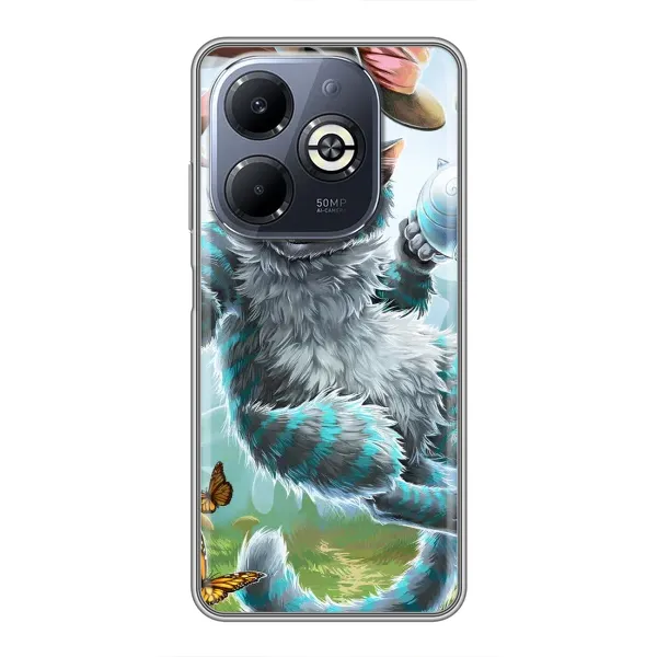 Чехол с рисунком «Чеширский КОТИК» для Infinix Smart 8 Plus Чехол с рисунком «Чеширский КОТИК» для Infinix Smart 8 Plus