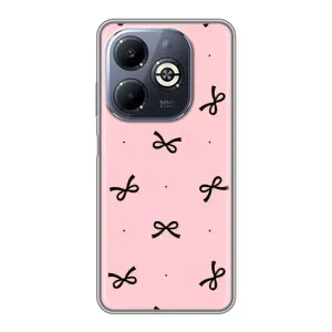 Чохол банти для Infinix Smart 8 Plus (Чорні бантики)