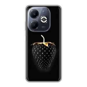 Чохол з зображенням смачної їжі для Infinix Smart 8 Plus (Чорна полуниця)