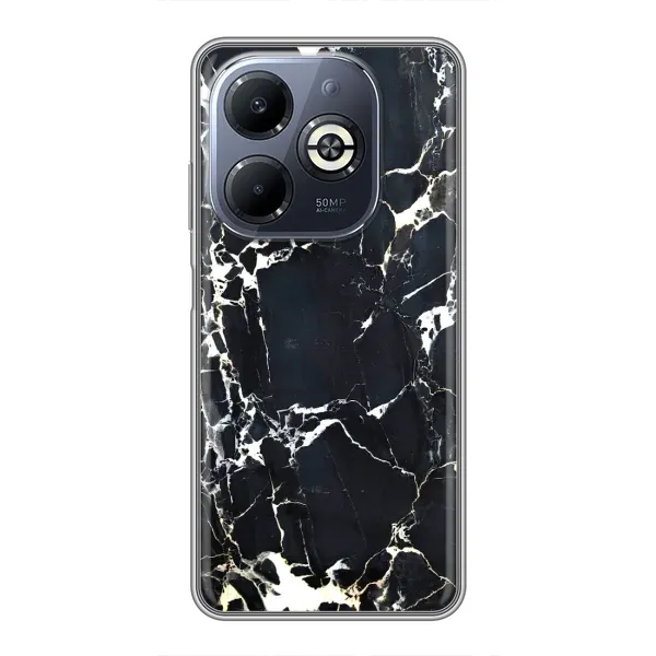 Чехол с рисунком «Чёрный мрамор» для Infinix Smart 8 Plus Чехол с рисунком «Чёрный мрамор» для Infinix Smart 8 Plus