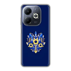 Чехол Укр Символика для Infinix Smart 8 Plus (Цветущий Герб)