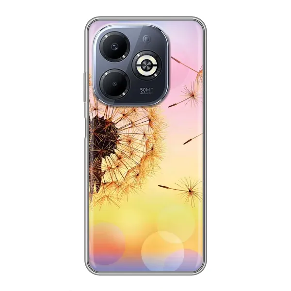Чехол с рисунком «Цветок-одуванчик» для Infinix Smart 8 Plus Чехол с рисунком «Цветок-одуванчик» для Infinix Smart 8 Plus