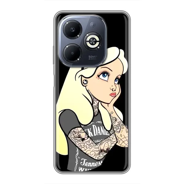 Чехол с рисунком «Девушка обиделась» для Infinix Smart 8 Plus