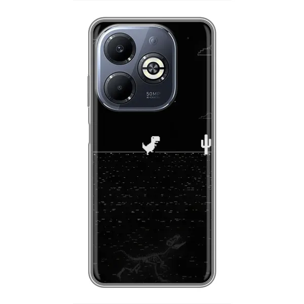 Чехол с рисунком «Динозаврик» для Infinix Smart 8 Plus Чехол с рисунком «Динозаврик» для Infinix Smart 8 Plus
