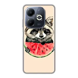 Силіконовий Чохол з Энотами  на Infinix Smart 8 Plus (Єнот)