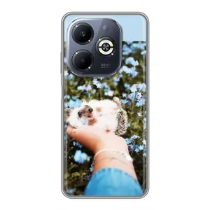 Чохли з зображенням різних тварин на Infinix Smart 8 Plus (Їжачок в руці)
