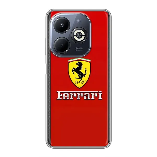 Чехол с рисунком «Ferrari Logo» для Infinix Smart 8 Plus Чехол с рисунком «Ferrari Logo» для Infinix Smart 8 Plus