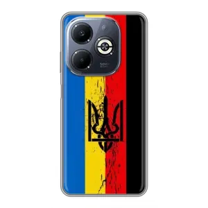 Чехлы УПА (Красно-Чёрный) на Infinix Smart 8 Plus (Флаг УПА)