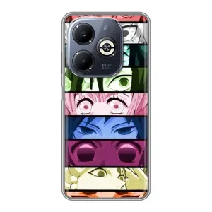 Силіконові чохлі з очіма Anime для Інфінікс Смарт 8 Плюс (Очі Хашира)