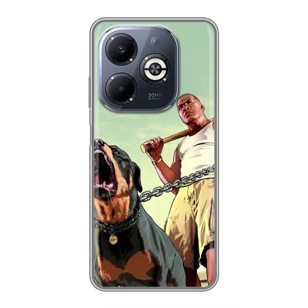 Чехол с рисунком «GTA» для Infinix Smart 8 Plus Чехол с рисунком «GTA» для Infinix Smart 8 Plus