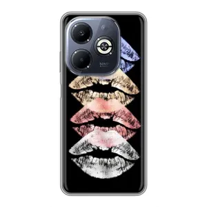 Чехол Стильные девушки на Infinix Smart 8 Plus (Губы)
