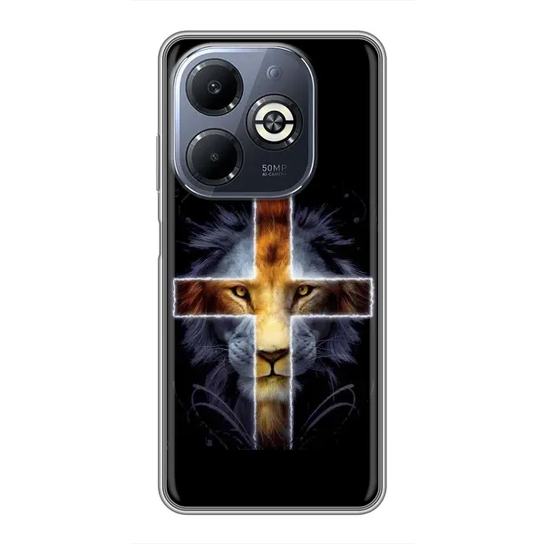 Чехол с рисунком «Иисус Лев» для Infinix Smart 8 Plus Чехол с рисунком «Иисус Лев» для Infinix Smart 8 Plus