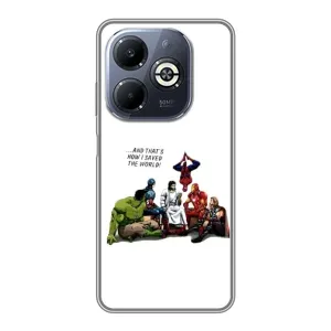 Чехлы для Infinix Smart 8 Plus (Для Христиан) (Иисус супергерой)