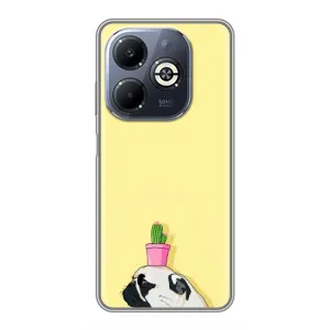 Бампер для Infinix Smart 8 Plus з картинкою "Песики" (Кактус на голові)