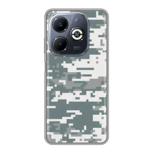 Камуфляжный Чехол для Инфиникс Смарт 8 Плюс (Камуфляжный Хаки)