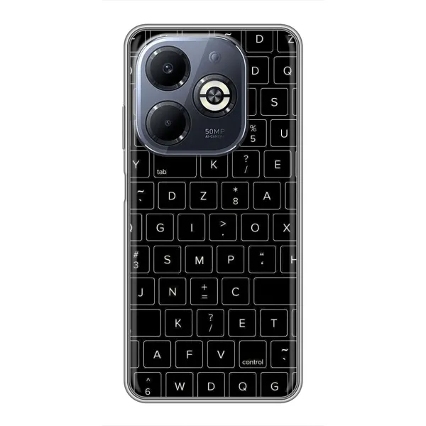 Чехол с рисунком «Клавиатура» для Infinix Smart 8 Plus Чехол с рисунком «Клавиатура» для Infinix Smart 8 Plus
