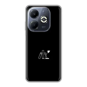 Чохол з картинками на чорному фоні для Infinix Smart 8 Plus (Книжки)