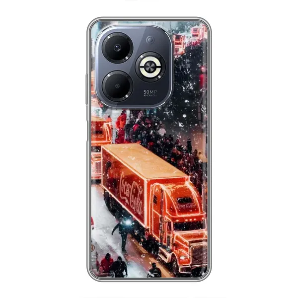 Чехол с рисунком «Кока Кола» для Infinix Smart 8 Plus