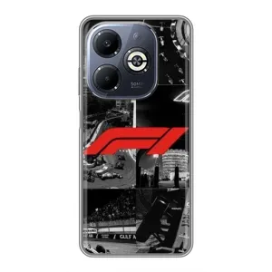 Чехол фильм Формула 1 для Infinix Smart 8 Plus (Коллаж Формула 1)
