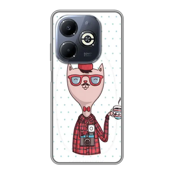 Чехол с рисунком «Кот аристократ» для Infinix Smart 8 Plus Чехол с рисунком «Кот аристократ» для Infinix Smart 8 Plus