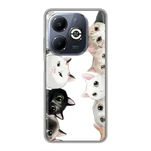 Силіконовий чохол з котиком для Infinix Smart 8 Plus (Коти)