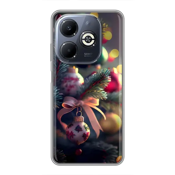Чехол с рисунком «Красивая елочка» для Infinix Smart 8 Plus