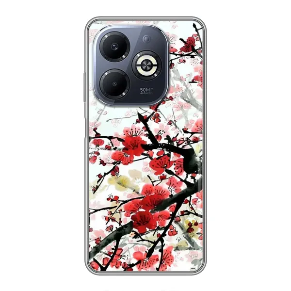 Чехол с рисунком «Красивая Сакура» для Infinix Smart 8 Plus Чехол с рисунком «Красивая Сакура» для Infinix Smart 8 Plus