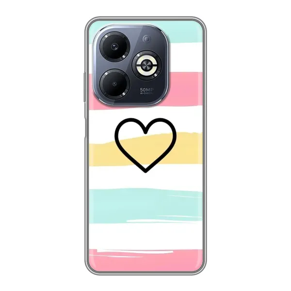 Чехол с рисунком «Красивое сердечко» для Infinix Smart 8 Plus Чехол с рисунком «Красивое сердечко» для Infinix Smart 8 Plus