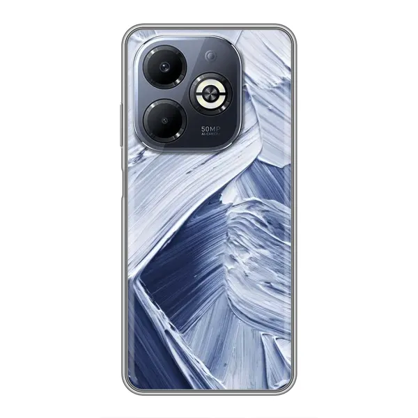 Чехол с рисунком «Краски мазки» для Infinix Smart 8 Plus