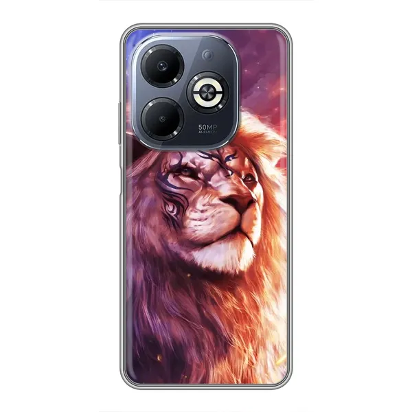 Чехол с рисунком «Красочный ЛЕВ» для Infinix Smart 8 Plus Чехол с рисунком «Красочный ЛЕВ» для Infinix Smart 8 Plus