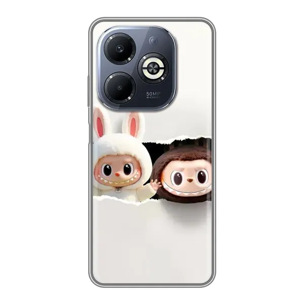 Чехол с рисунком «Фигурки Labubu» для Infinix Smart 8 Plus Чехол с рисунком «Фигурки Labubu» для Infinix Smart 8 Plus