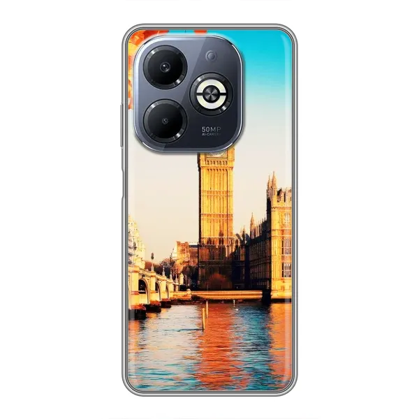 Чехол с рисунком «Летний Лондон» для Infinix Smart 8 Plus