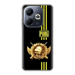 Чехол (TPU) с картинкой "Лого Пабг" на Инфиникс Смарт 8 Плюс (Лого PUPG)