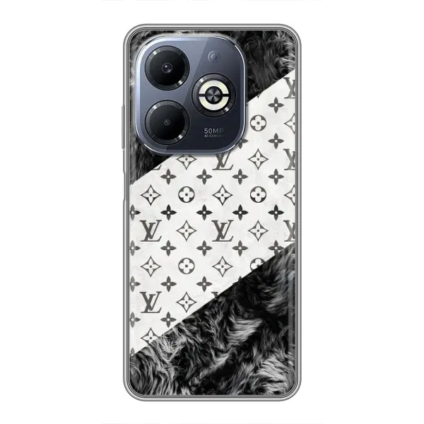 Чехол с рисунком «LV на белом» для Infinix Smart 8 Plus
