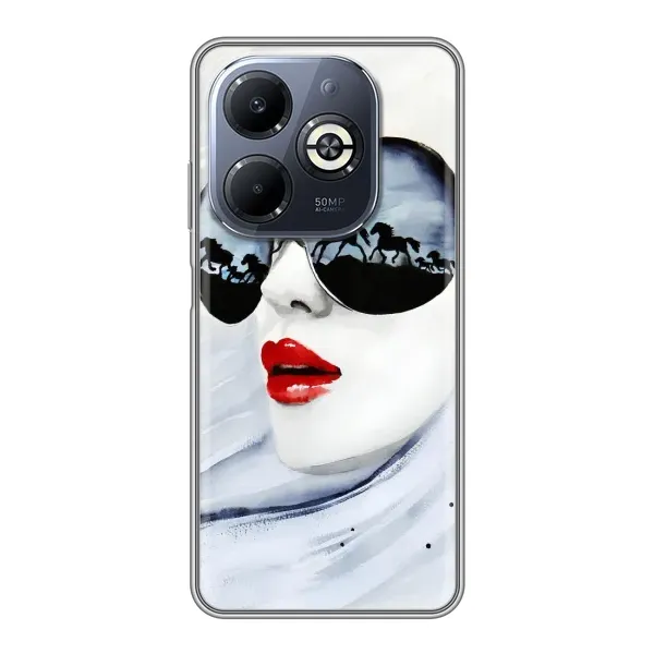 Чехол с рисунком «Любительница коней» для Infinix Smart 8 Plus Чехол с рисунком «Любительница коней» для Infinix Smart 8 Plus